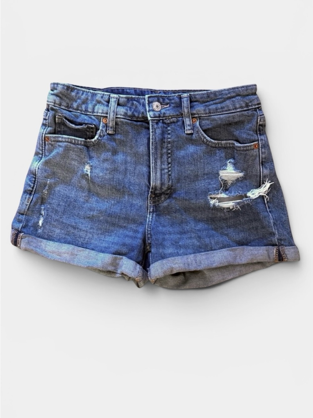 Old Navy O.G. Straight High Rise Denim Shorts - Size 6 (NWOT)